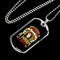 Happiness is a Warm Puppy Dog House Necklace Stainless Steel or 18k Gold Dog Tag 24" Chain-Express Your Love Gifts