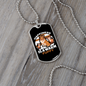 Happiness is a Warm Puppy Family Necklace Stainless Steel or 18k Gold Dog Tag 24" Chain-Express Your Love Gifts