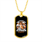 Happiness is a Warm Puppy Family Necklace Stainless Steel or 18k Gold Dog Tag 24" Chain-Express Your Love Gifts