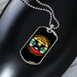 Happiness is a Warm Puppy Hands Necklace Stainless Steel or 18k Gold Dog Tag 24" Chain-Express Your Love Gifts