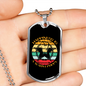 Happiness is a Warm Puppy Hands Necklace Stainless Steel or 18k Gold Dog Tag 24" Chain-Express Your Love Gifts
