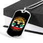 Happiness is a Warm Puppy Hands Necklace Stainless Steel or 18k Gold Dog Tag 24" Chain-Express Your Love Gifts