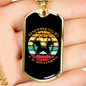 Happiness is a Warm Puppy Hands Necklace Stainless Steel or 18k Gold Dog Tag 24" Chain-Express Your Love Gifts