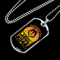 Happiness is a Warm Puppy Head Necklace Stainless Steel or 18k Gold Dog Tag 24" Chain-Express Your Love Gifts