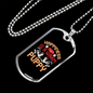 Happiness is a Warm Puppy Necklace Stainless Steel or 18k Gold Dog Tag 24" Chain-Express Your Love Gifts