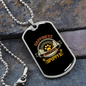 Happiness is a Warm Puppy Paw Necklace Stainless Steel or 18k Gold Dog Tag 24" Chain-Express Your Love Gifts