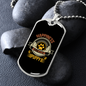Happiness is a Warm Puppy Paw Necklace Stainless Steel or 18k Gold Dog Tag 24" Chain-Express Your Love Gifts