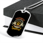 Happiness is a Warm Puppy Paw Necklace Stainless Steel or 18k Gold Dog Tag 24" Chain-Express Your Love Gifts