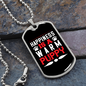 Happiness is a Warm Puppy Plain Necklace Stainless Steel or 18k Gold Dog Tag 24" Chain-Express Your Love Gifts
