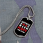 Happiness is a Warm Puppy Plain Necklace Stainless Steel or 18k Gold Dog Tag 24" Chain-Express Your Love Gifts