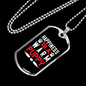 Happiness is a Warm Puppy Plain Necklace Stainless Steel or 18k Gold Dog Tag 24" Chain-Express Your Love Gifts