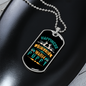 Happiness is a Warm Puppy Siberians Necklace Stainless Steel or 18k Gold Dog Tag 24" Chain-Express Your Love Gifts