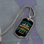 Happiness is a Warm Puppy Siberians Necklace Stainless Steel or 18k Gold Dog Tag 24" Chain-Express Your Love Gifts