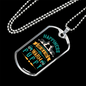 Happiness is a Warm Puppy Siberians Necklace Stainless Steel or 18k Gold Dog Tag 24" Chain-Express Your Love Gifts