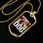 Happiness is Having a Dog Necklace Stainless Steel or 18k Gold Dog Tag 24" Chain-Express Your Love Gifts