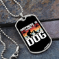 Happiness is Having a Dog Necklace Stainless Steel or 18k Gold Dog Tag 24" Chain-Express Your Love Gifts