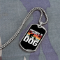 Happiness is Having a Dog Necklace Stainless Steel or 18k Gold Dog Tag 24" Chain-Express Your Love Gifts