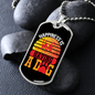 Happiness is Having a Dog Orange Necklace Stainless Steel or 18k Gold Dog Tag 24" Chain-Express Your Love Gifts