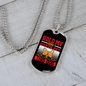 Happiness is Having a Dog Red Necklace Stainless Steel or 18k Gold Dog Tag 24" Chain-Express Your Love Gifts