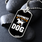 Happiness is Having a Dog White Necklace Stainless Steel or 18k Gold Dog Tag 24" Chain-Express Your Love Gifts