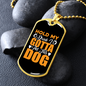 Happiness is Having a Dog Yellow Necklace Stainless Steel or 18k Gold Dog Tag 24" Chain-Express Your Love Gifts