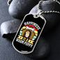 Happiness is Warm Puppy Dog House Necklace Stainless Steel or 18k Gold Dog Tag 24" Chain-Express Your Love Gifts