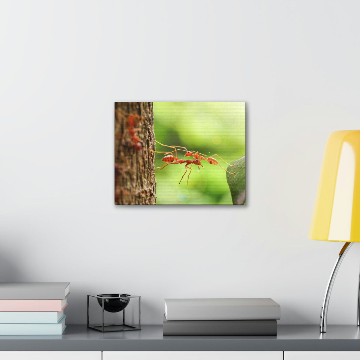 Happy Ant Couple Together Again Ant Outside Wall Art Ready To Hang Unframed-Express Your Love Gifts