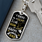 Happy Birthday Dad Hero Keychain Stainless Steel or 18k Gold Dog Tag Keyring-Express Your Love Gifts