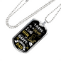 Happy Birthday Dad Hero Necklace Stainless Steel or 18k Gold Dog Tag 24" Chain-Express Your Love Gifts