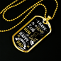 Happy Birthday Dad Hero Necklace Stainless Steel or 18k Gold Dog Tag 24" Chain-Express Your Love Gifts