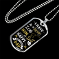 Happy Birthday Dad Hero Necklace Stainless Steel or 18k Gold Dog Tag 24" Chain-Express Your Love Gifts
