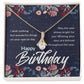 Happy Birthday Message Card Alluring Ribbon Necklace-Express Your Love Gifts