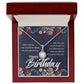 Happy Birthday Message Card Eternal Hope Necklace-Express Your Love Gifts