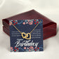 Happy Birthday Message Card Inseparable Necklace-Express Your Love Gifts