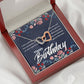 Happy Birthday Message Card Inseparable Necklace-Express Your Love Gifts