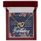 Happy Birthday Message Card Inseparable Necklace-Express Your Love Gifts