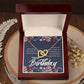 Happy Birthday Message Card Inseparable Necklace-Express Your Love Gifts