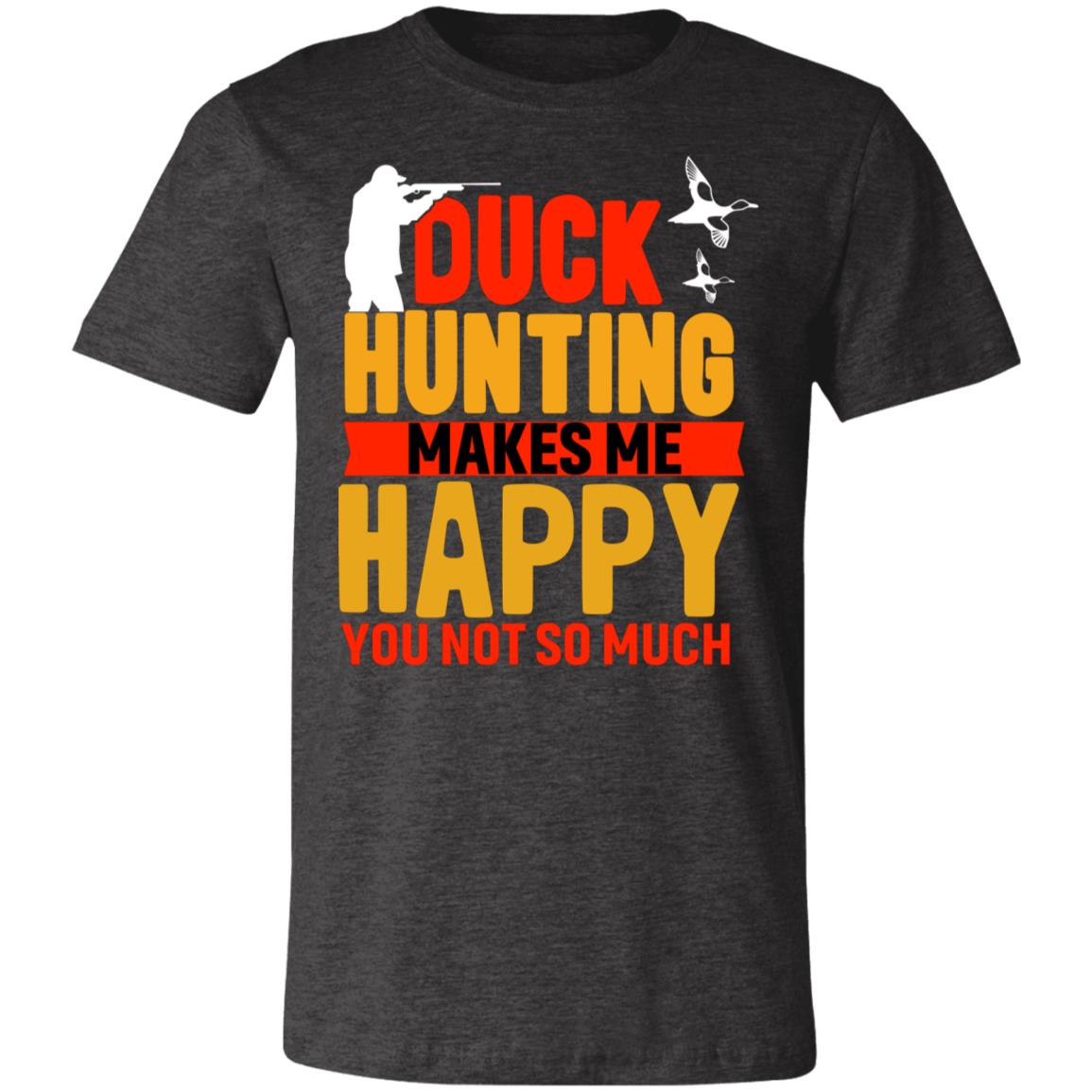 Happy Duck Hunting Yellow Hunter Gift T-Shirt-Express Your Love Gifts