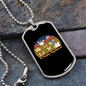 Happy Together Necklace Stainless Steel or 18k Gold Dog Tag 24" Chain-Express Your Love Gifts