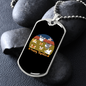 Happy Together Necklace Stainless Steel or 18k Gold Dog Tag 24" Chain-Express Your Love Gifts