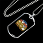 Happy Together Necklace Stainless Steel or 18k Gold Dog Tag 24" Chain-Express Your Love Gifts
