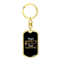 Happy When Hunter'S Keychain Gift Stainless Steel or 18k Gold Dog Tag Keyring-Express Your Love Gifts