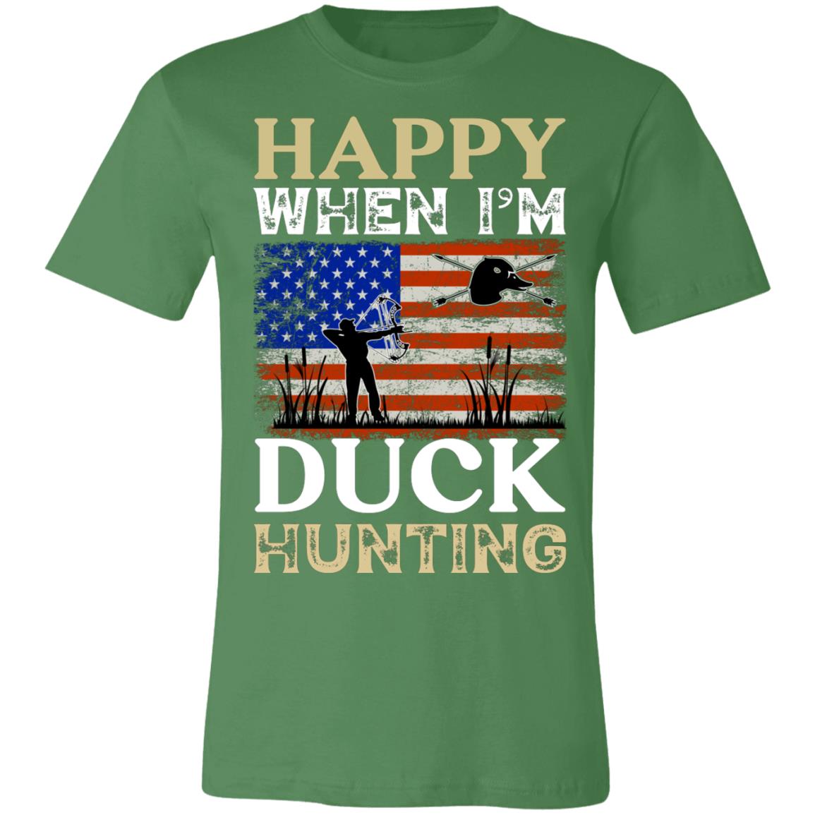 Happy When Hunting Flag Hunter Gift T-Shirt-Express Your Love Gifts