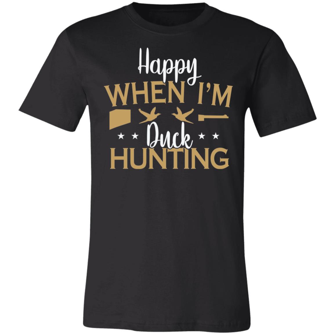 Happy When Hunting Hunter Gift T-Shirt-Express Your Love Gifts