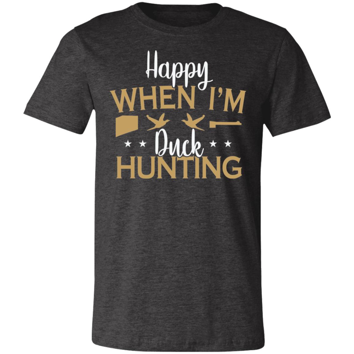 Happy When Hunting Hunter Gift T-Shirt-Express Your Love Gifts