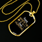 Happy When Hunting Necklace Stainless Steel or 18k Gold Dog Tag 24" Chain-Express Your Love Gifts