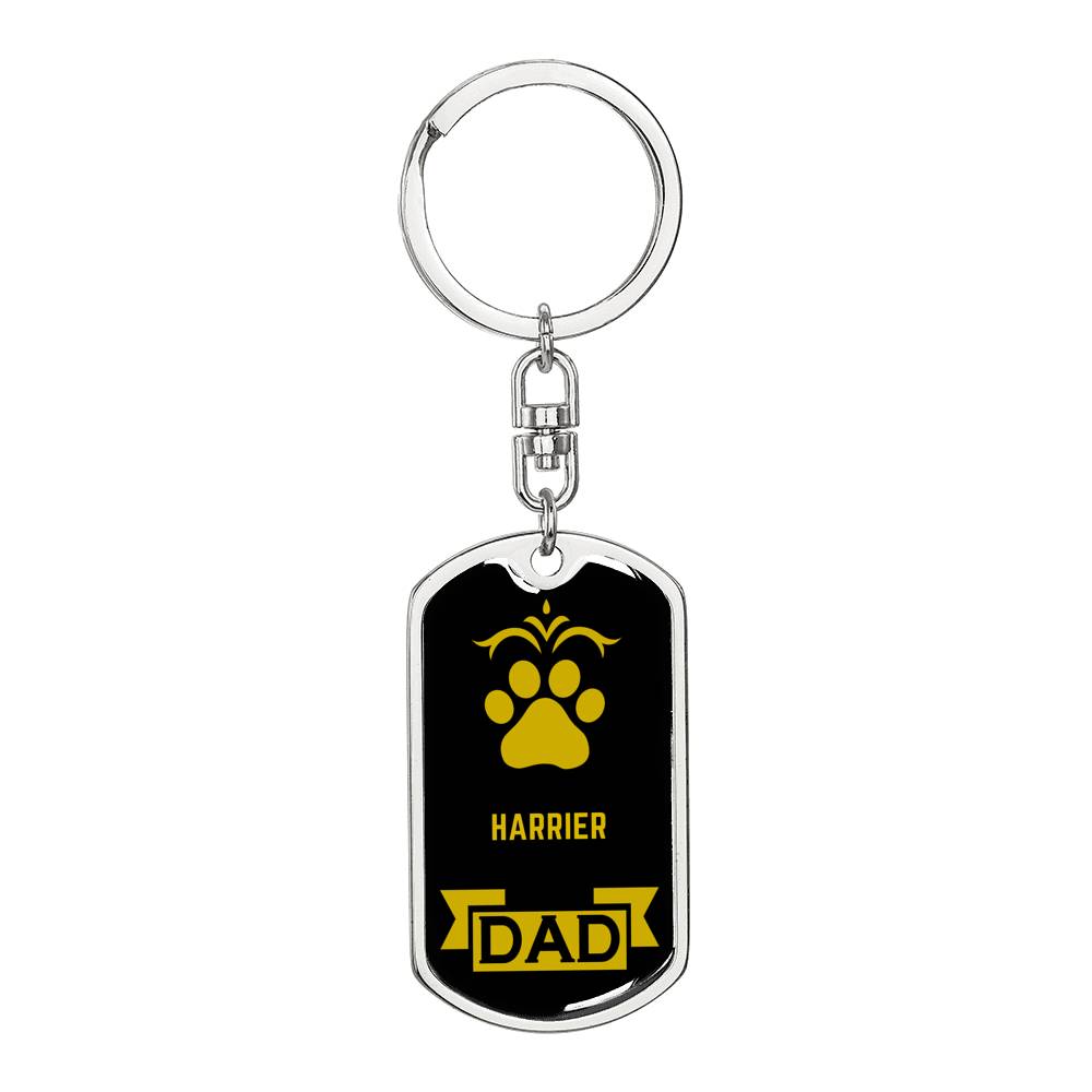 Harrier Keychain Stainless Steel or 18k Gold-Express Your Love Gifts