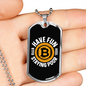 Have Fun Staying Poor Crypto Necklace Stainless Steel or 18k Gold Dog Tag 24" Chain-Express Your Love Gifts