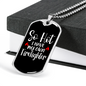 Have My Own Firefighter Gift Stainless Steel or 18k Gold Dog Tag 24" Chain-Express Your Love Gifts