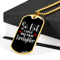Have My Own Firefighter Gift Stainless Steel or 18k Gold Dog Tag 24" Chain-Express Your Love Gifts